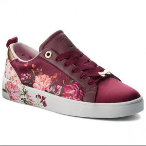 Ted Baker Giellit Serenity Floral Lace Up Trainers